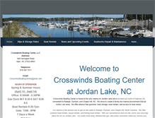 Tablet Screenshot of crosswindsboating.com